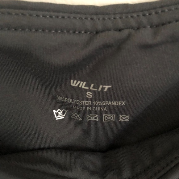 NWT Willit Sports Flare Legging Sweatpants Dark Gray Women's Size S - Picture 5 of 9